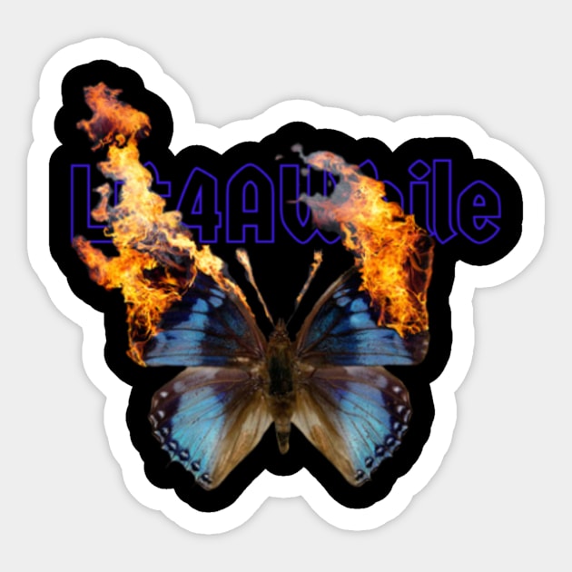 Lit4AWhile "Royal Butterfly" Sticker by The Don Store